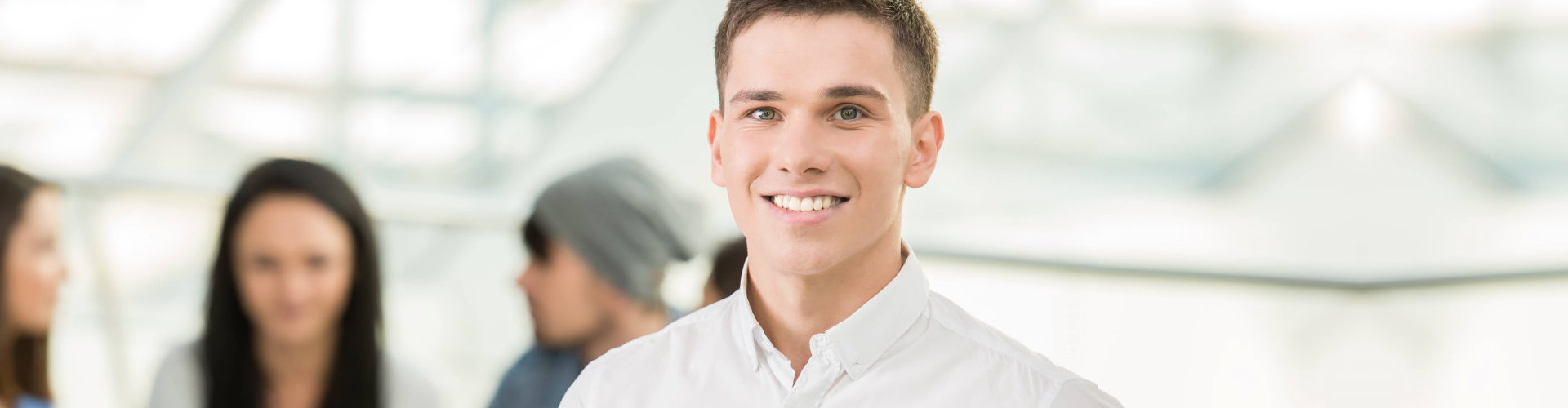 man smiling at the camera